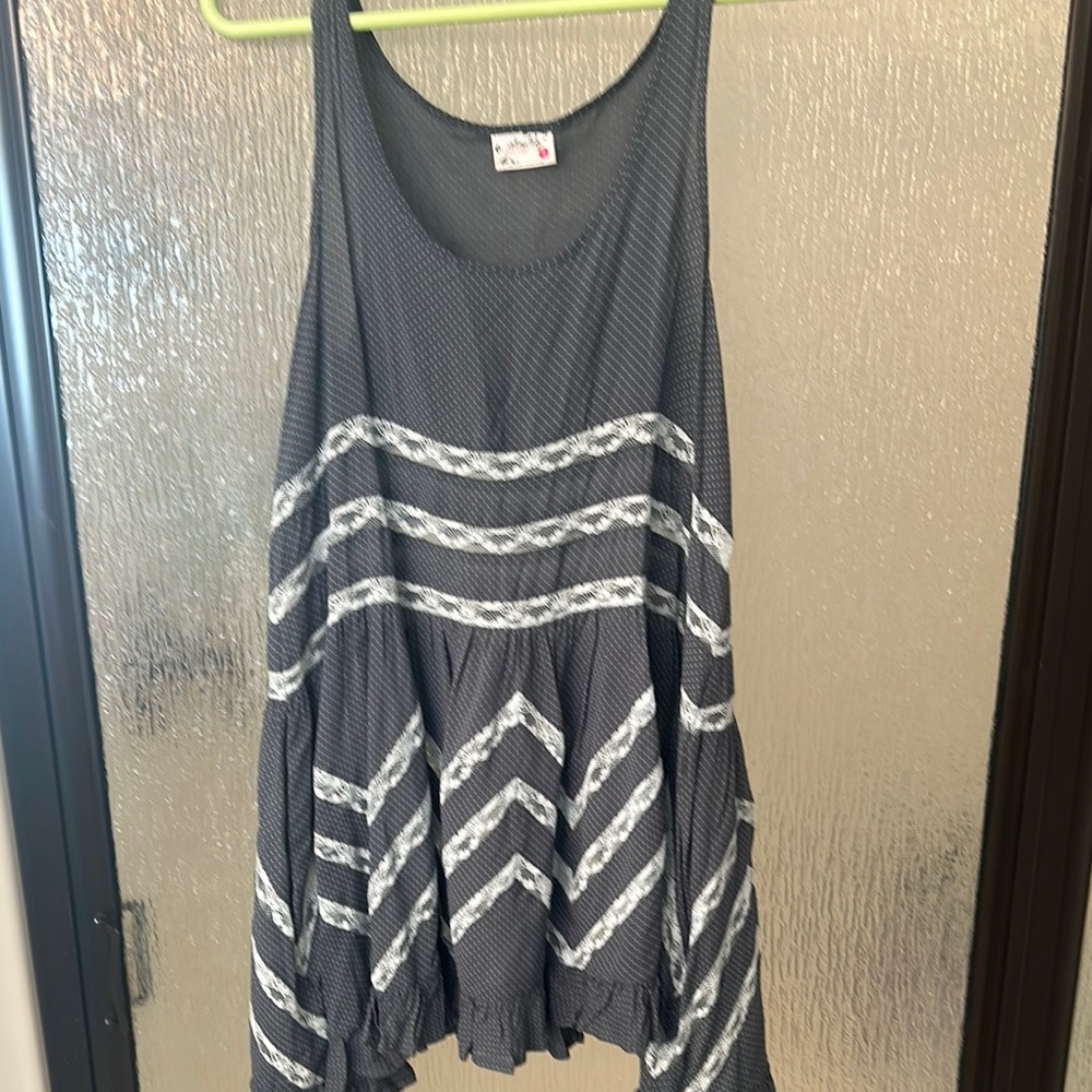 Free People Voile & Lace Trapeze Slip XS